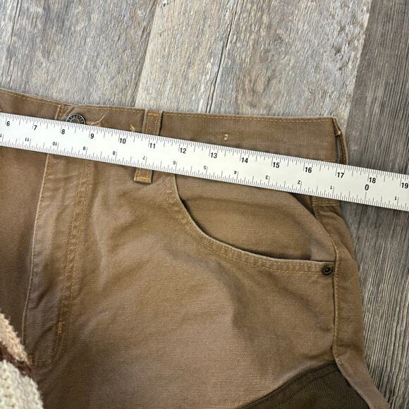 Redhead Two Toned Brown Green Mens 34x32 Brush Guard Tapered Hunting Field Pants - Picture 5 of 10